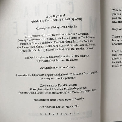 Perdido Street Station by China Miéville [FIRST EDITION / FIRST PRINTING] - Bookshop Apocalypse