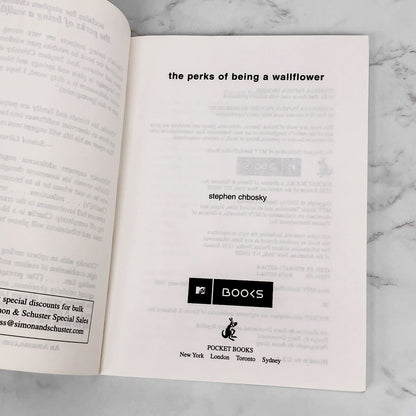 The Perks of Being a Wallflower by Stephen Chbosky [FIRST EDITION PAPERBACK] 1999