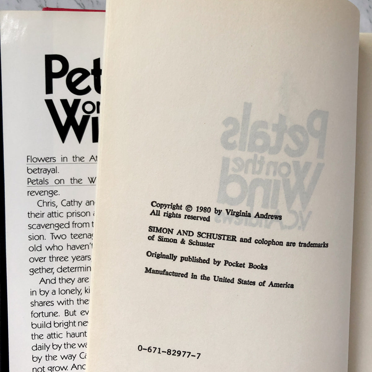 Petals on the Wind by V.C. Andrews [BOOK CLUB EDITION / 1980] - Bookshop Apocalypse