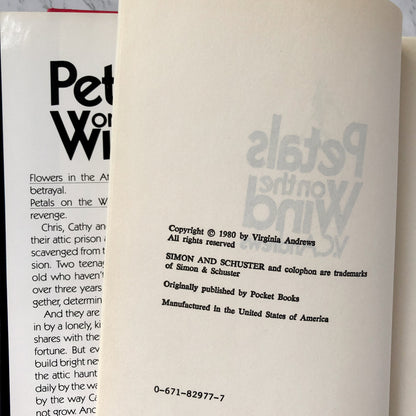 Petals on the Wind by V.C. Andrews [BOOK CLUB EDITION / 1980] - Bookshop Apocalypse