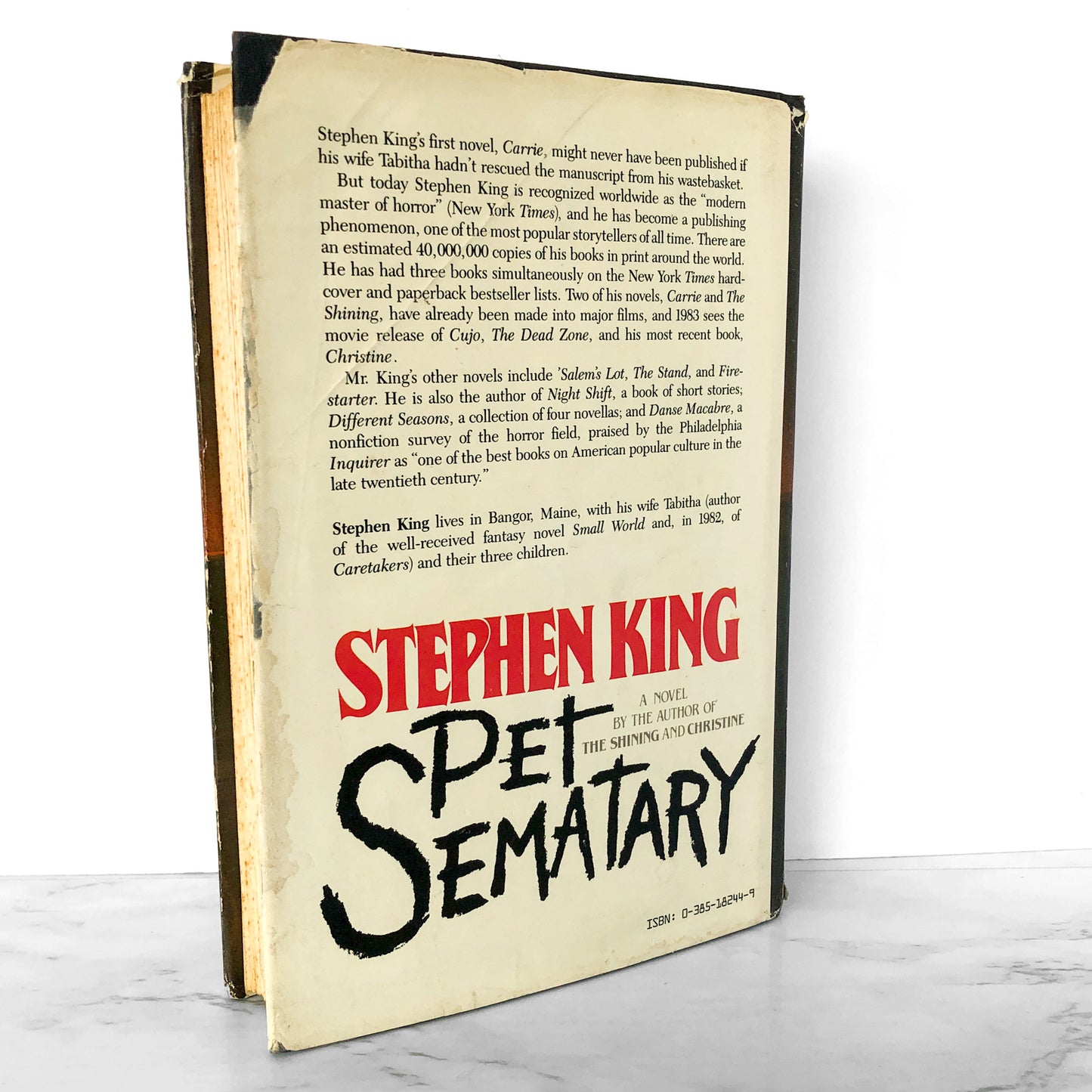 Pet Sematary by Stephen King [FIRST EDITION / FIRST PRINTING]