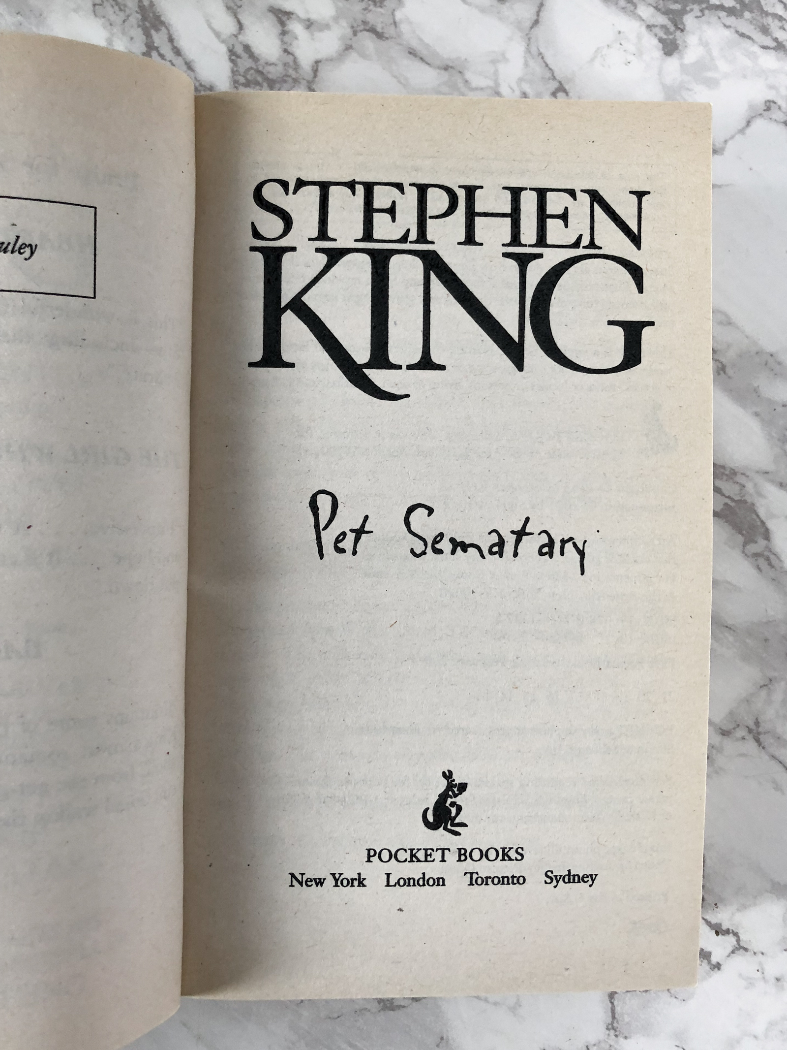Pet Sematary by Stephen King - Bookshop Apocalypse