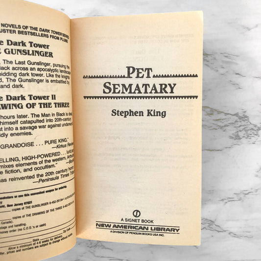 Pet Sematary by Stephen King [1984 PAPERBACK]