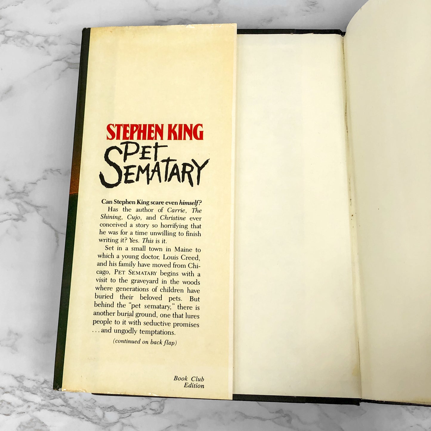 Pet Sematary by Stephen King [1983 HARDCOVER] *See Condition