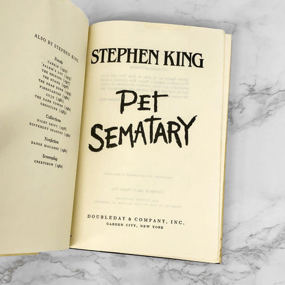 Pet Sematary by Stephen King [1983 HARDCOVER] *See Condition
