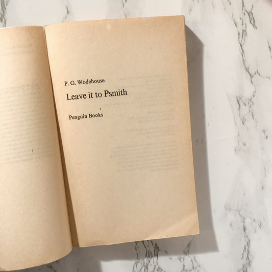 Leave it to Psmith by P.G. Wodehouse [U.K. PAPERBACK / 1975] - Bookshop Apocalypse
