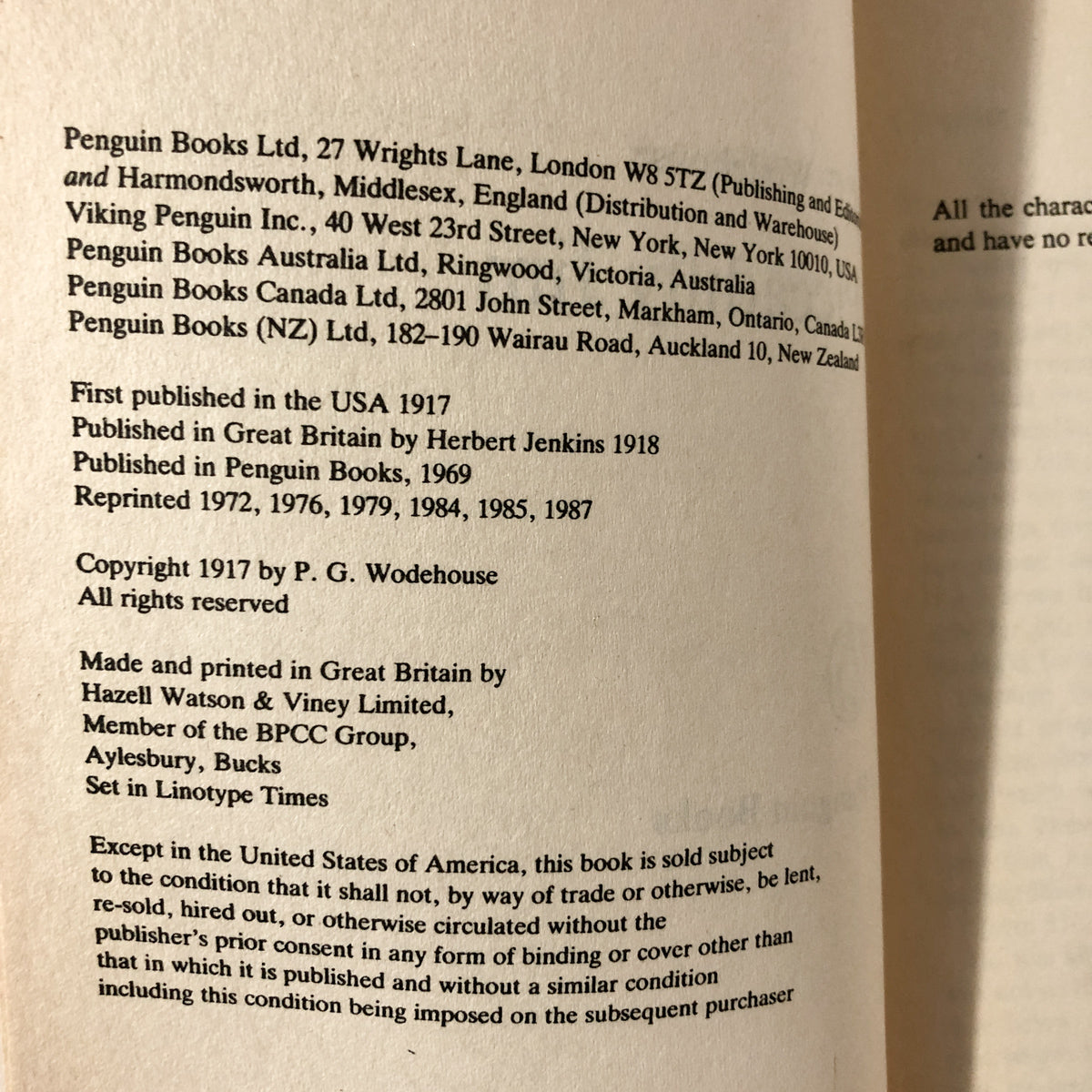 Piccadilly Jim by P.G. Wodehouse [U.K. PAPERBACK / 1987] - Bookshop Apocalypse