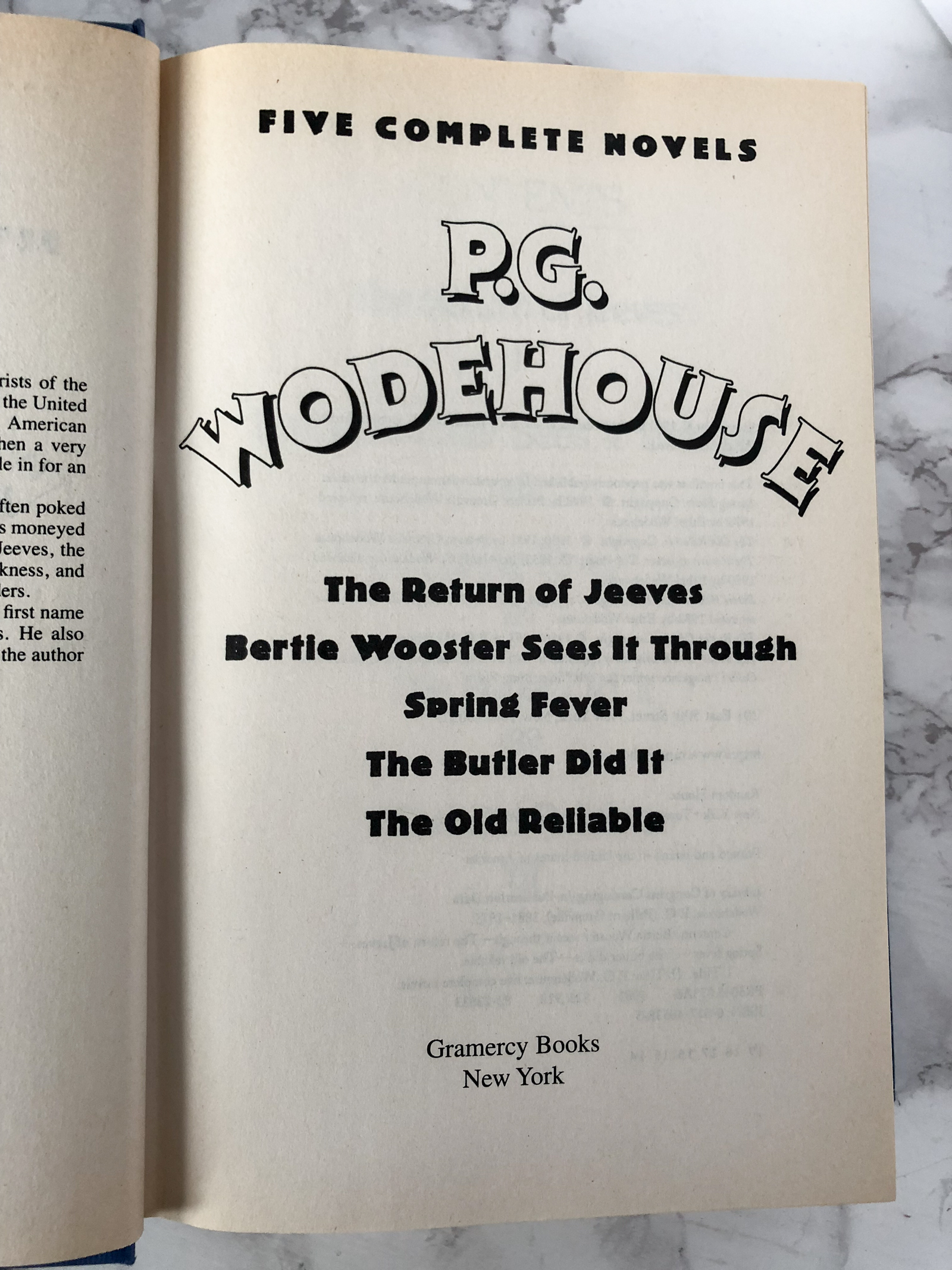 Five Complete Novels by P.G. Wodehouse - Bookshop Apocalypse