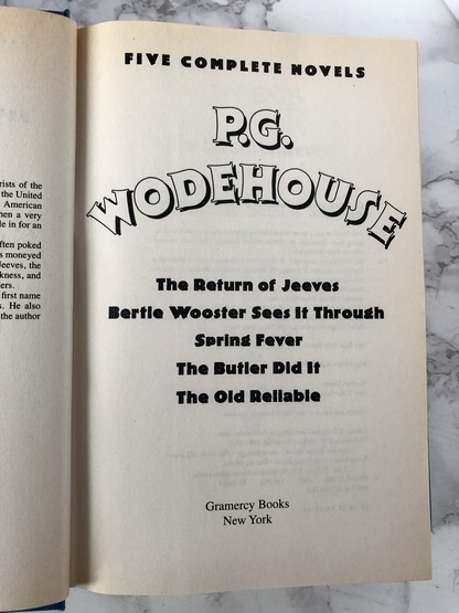 Five Complete Novels by P.G. Wodehouse - Bookshop Apocalypse