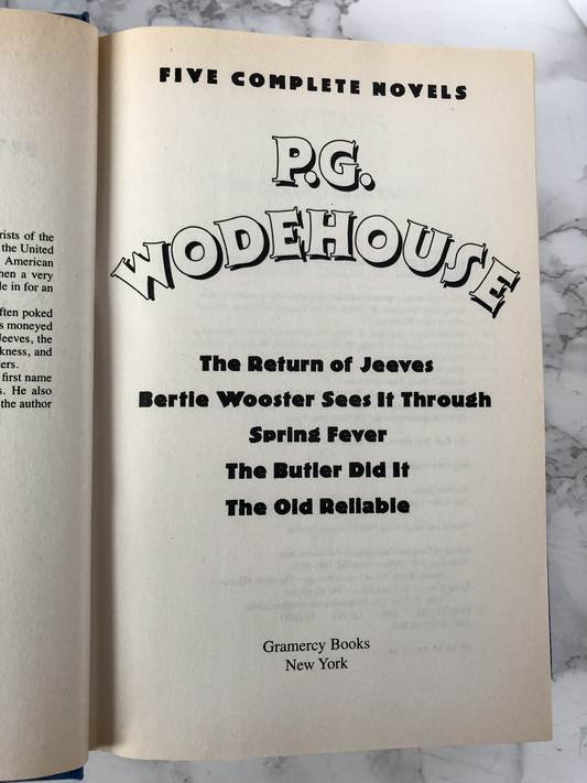 Five Complete Novels by P.G. Wodehouse - Bookshop Apocalypse