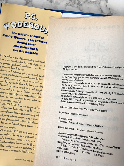 Five Complete Novels by P.G. Wodehouse - Bookshop Apocalypse