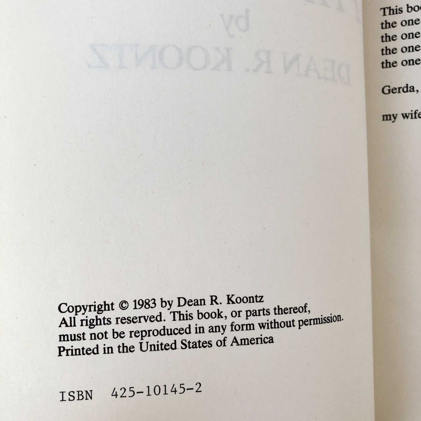 Phantoms by Dean Koontz [RARE BOOK CLUB EDITION] 1983