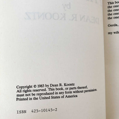 Phantoms by Dean Koontz [RARE BOOK CLUB EDITION] 1983