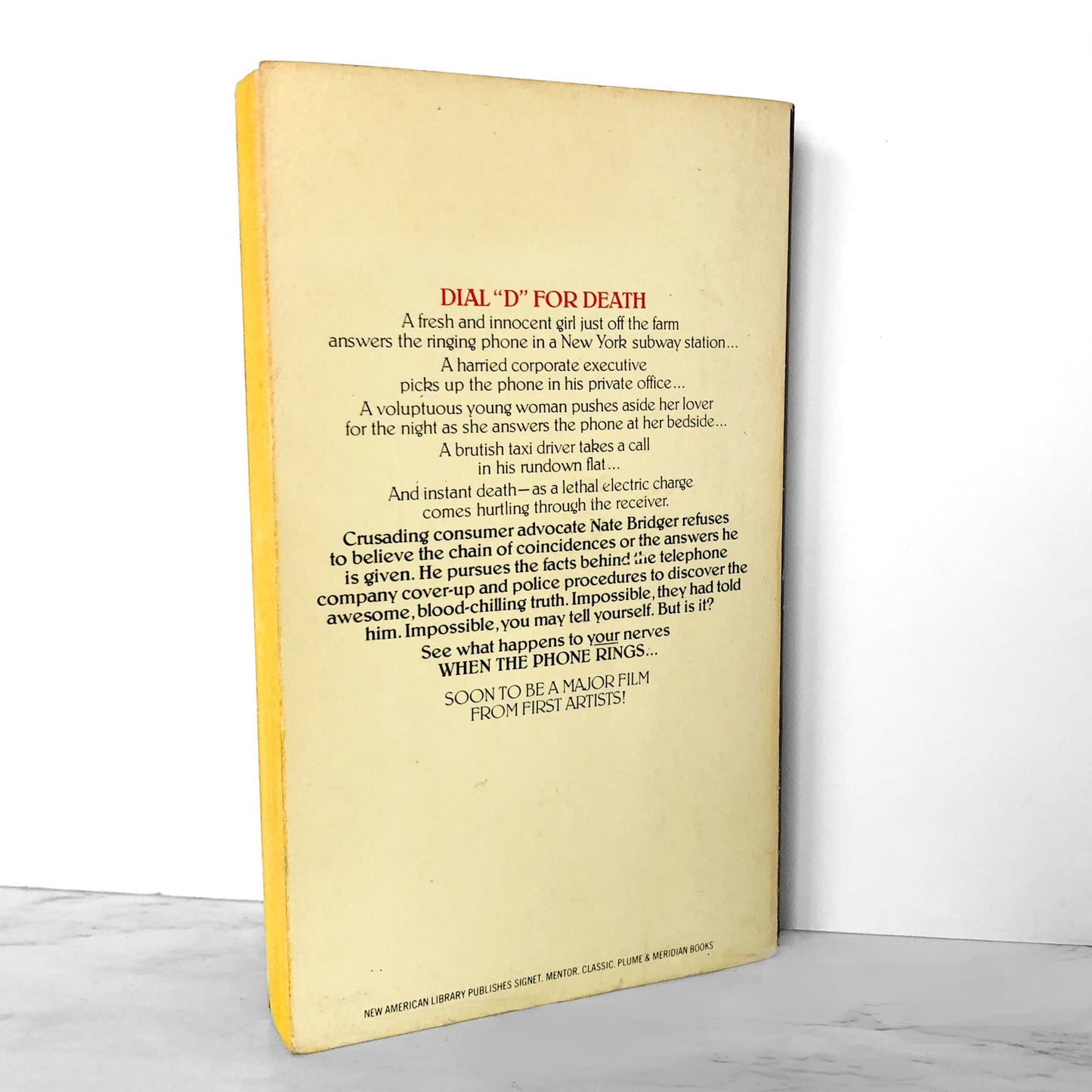 Phone Call by Jon Messmann [1979 MOVIE TIE-IN PAPERBACK]