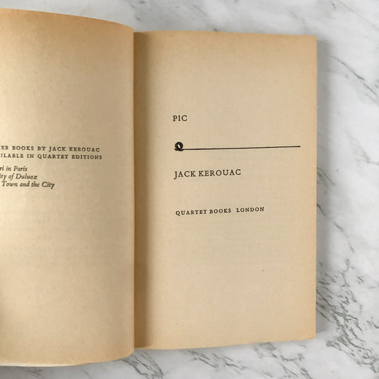 Pic by Jack Kerouac [1974 UK PAPERBACK] - Bookshop Apocalypse