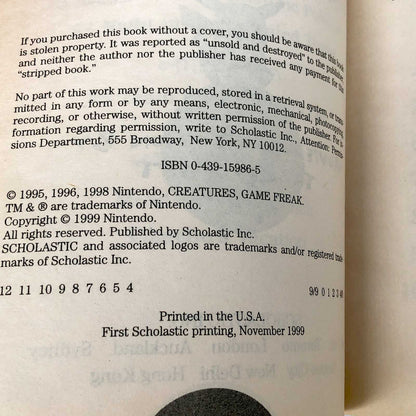 Pokemon: Pikachu's Vacation by Tracey West [TRADE PAPERBACK] 1998