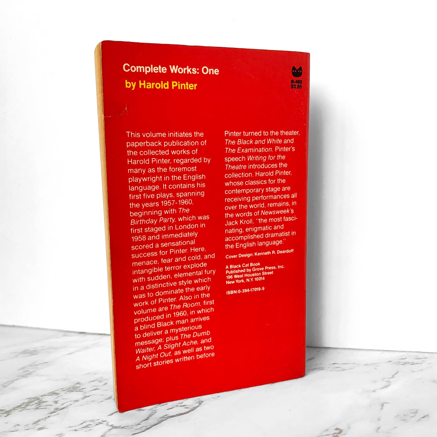 Harold Pinter: The Complete Works - Volume One [1977 PAPERBACK] - Bookshop Apocalypse