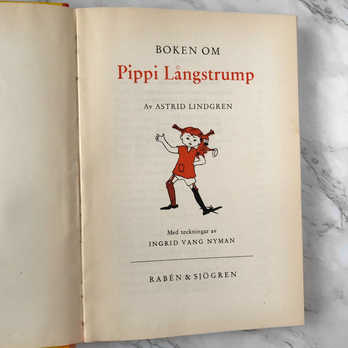 Boken Om Pippi Langstrump by Astrid Lindgren [1952 SWEDISH HARDCOVER] - Bookshop Apocalypse