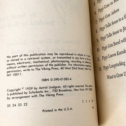 Pippi in the South Seas by Astrid Lindgren [1972 TRADE PAPERBACK]