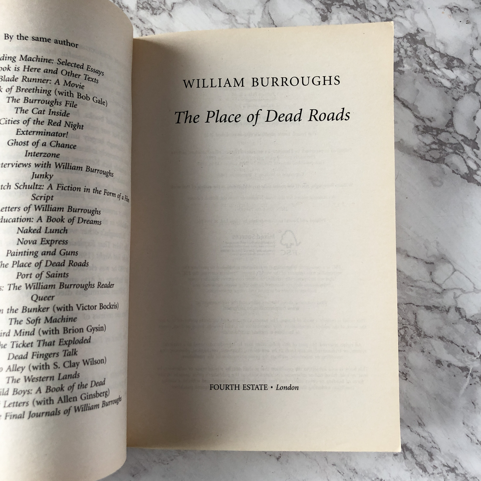 The Place of Dead Roads by William S. Burroughs - Bookshop Apocalypse