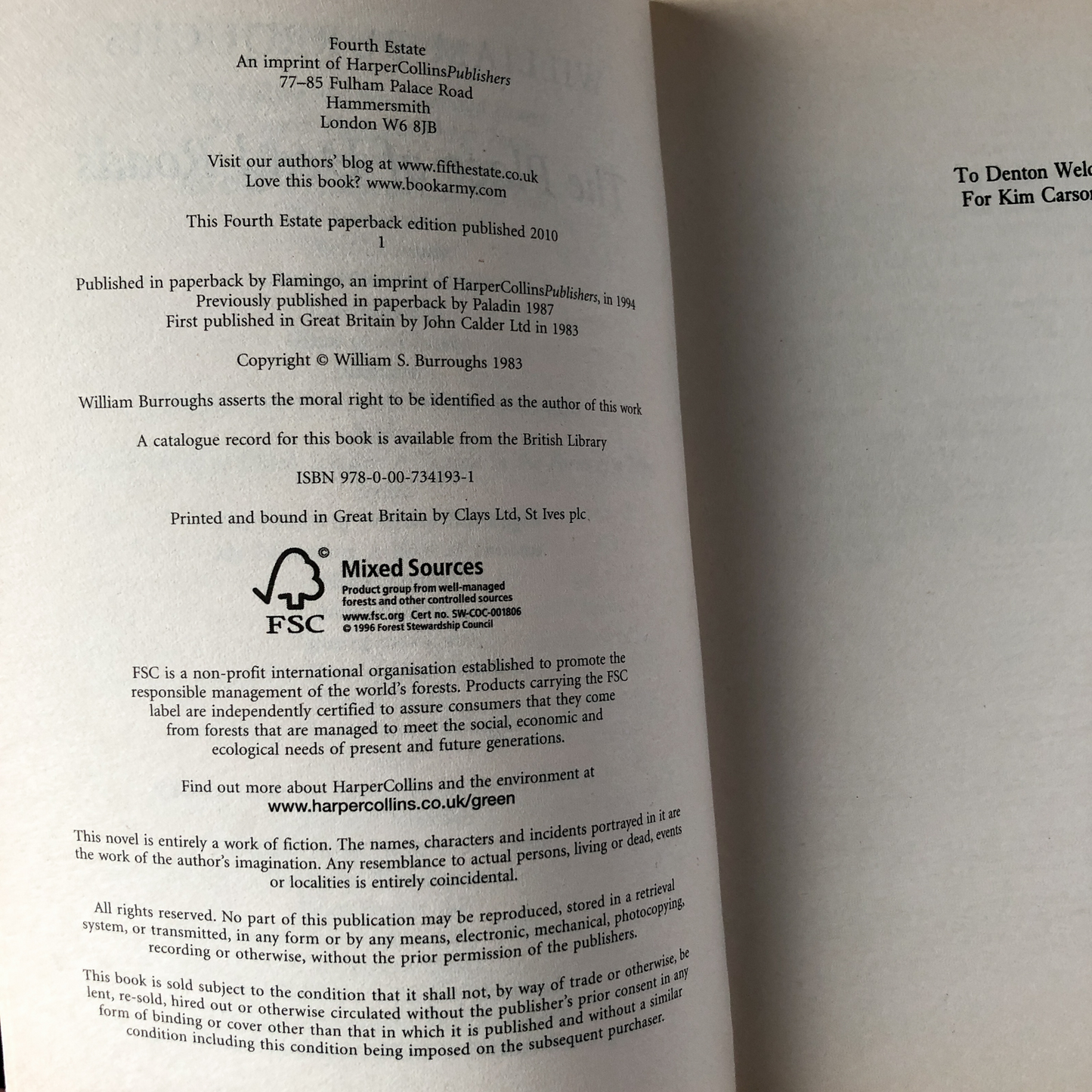 The Place of Dead Roads by William S. Burroughs - Bookshop Apocalypse