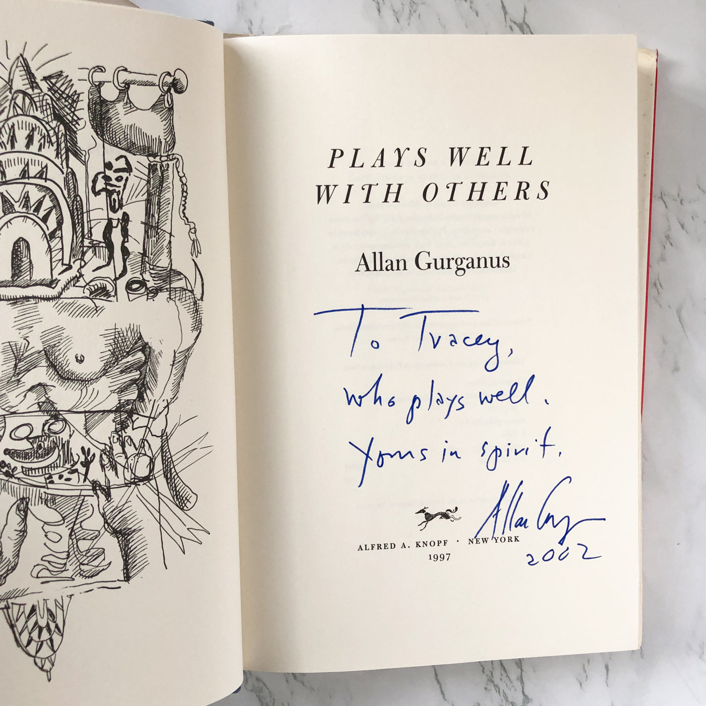 Plays Well With Others by Allan Gurganus SIGNED! [FIRST EDITION • FIRST PRINTING] 1997 • Knopf