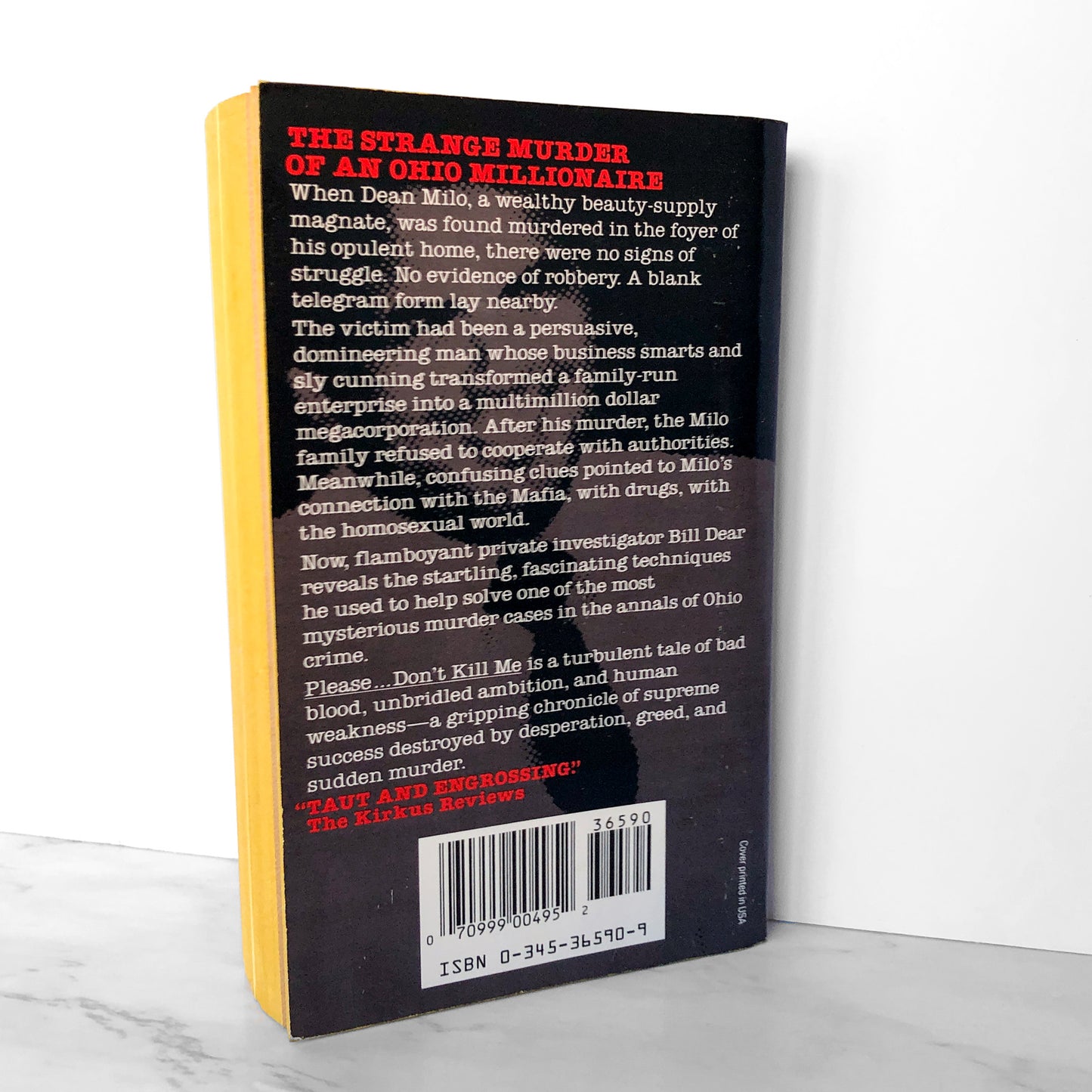 Please Don't Kill Me: The True Story of the Milo Murder by William C. Dear & Carlton Stowers [1990 PAPERBACK]