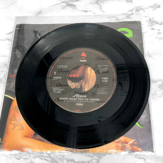 Poison – Every Rose Has Its Thorn [7" VINYL SINGLE] 1988 • Enigma X Capitol