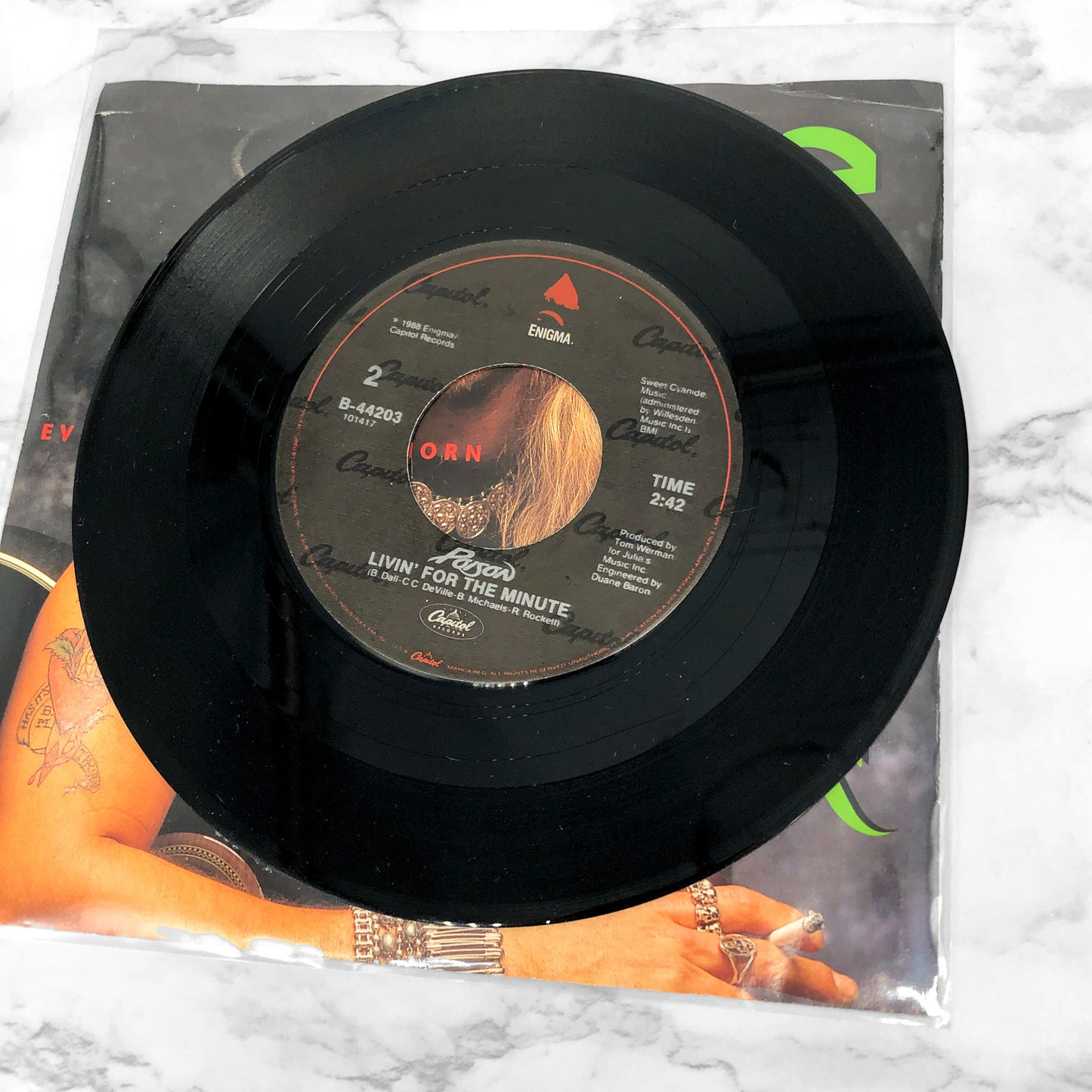 Poison – Every Rose Has Its Thorn [7" VINYL SINGLE] 1988 • Enigma X Capitol