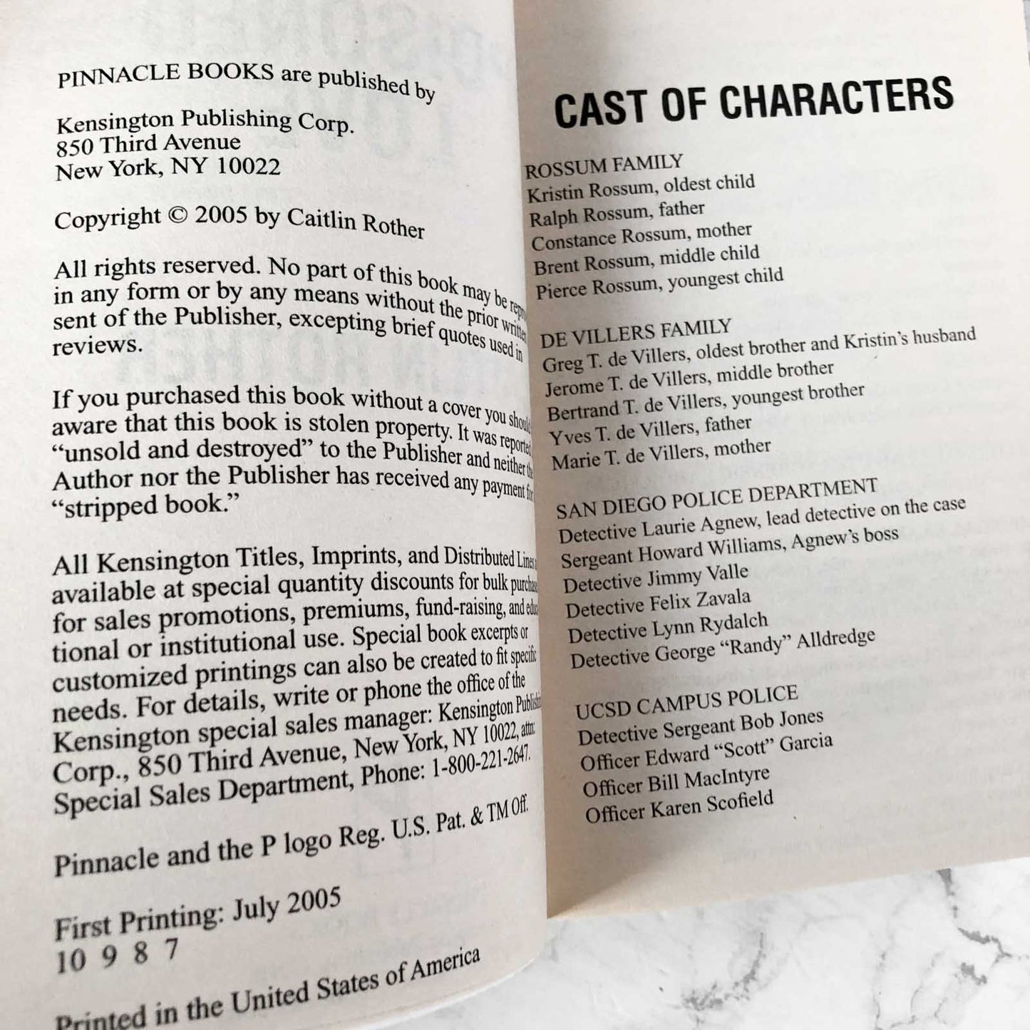 Poisoned Love by Caitlin Rother [FIRST EDITION PAPERBACK] 2005 • Pinnacle True Crime