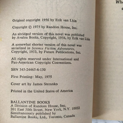 Police Your Planey by Lester Del Ray [1975 PAPERBACK] - Bookshop Apocalypse