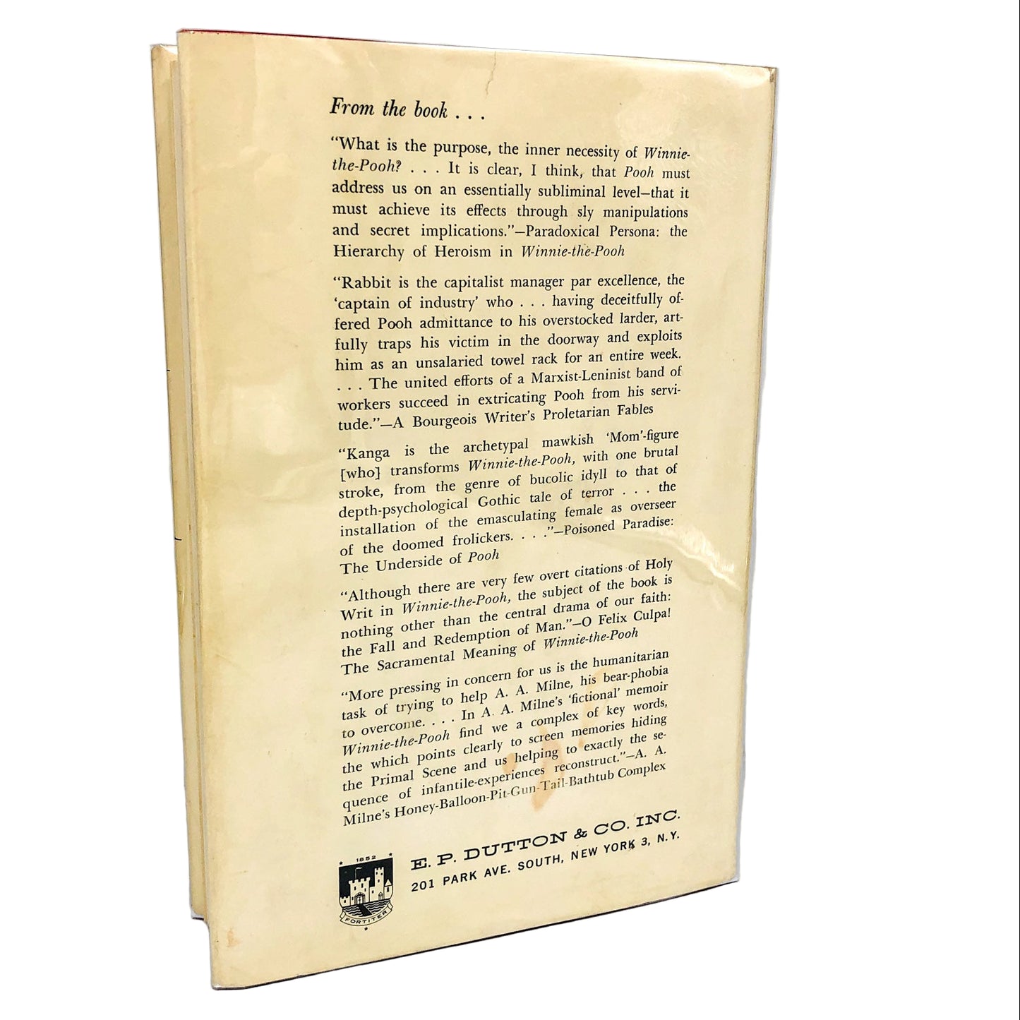 The Pooh Perplex by Frederick C. Crews [FIRST EDITION • FIRST PRINTING] 1963