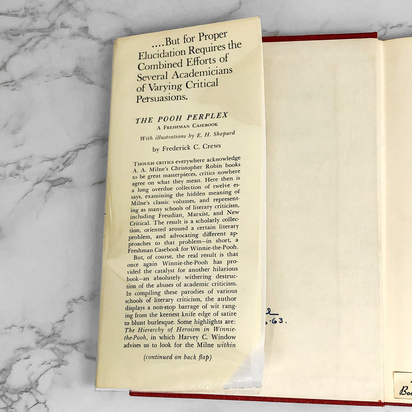 The Pooh Perplex by Frederick C. Crews [FIRST EDITION • FIRST PRINTING] 1963