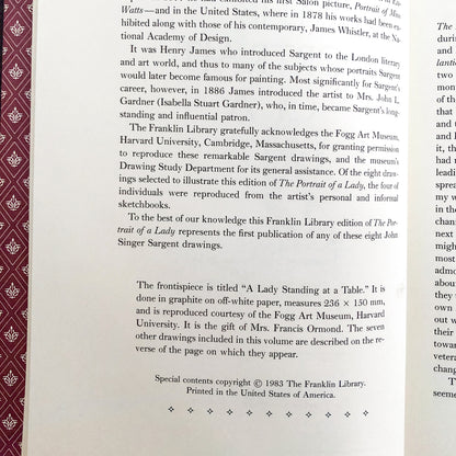 The Portrait of a Lady by Henry James [THE FRANKLIN LIBRARY / 1983]