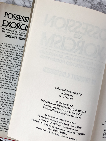 Possession and Exorcism by Traugott K. Oesterreich [FIRST EDITION] - Bookshop Apocalypse
