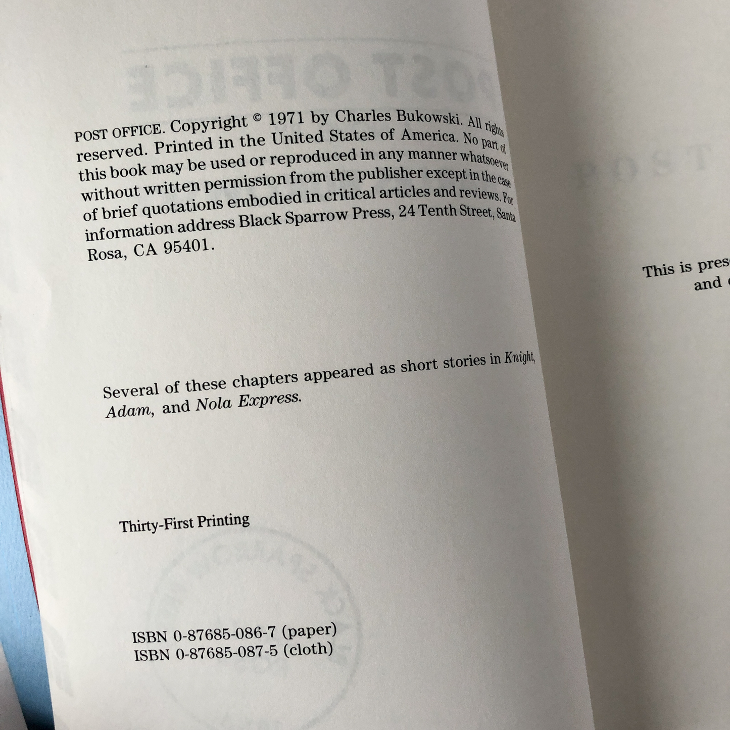 Post Office by Charles Bukowski [FIRST PAPERBACK EDITION] - Bookshop Apocalypse