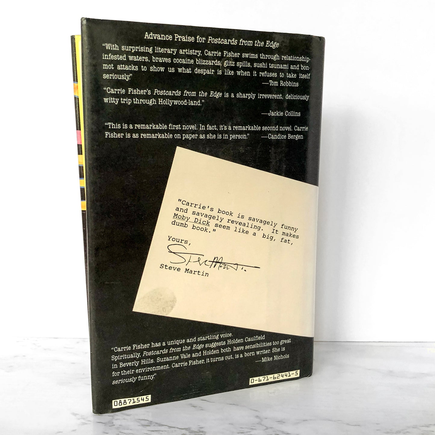 Postcards from the Edge by Carrie Fisher [FIRST EDITION] 1987 • Simon & Schuster