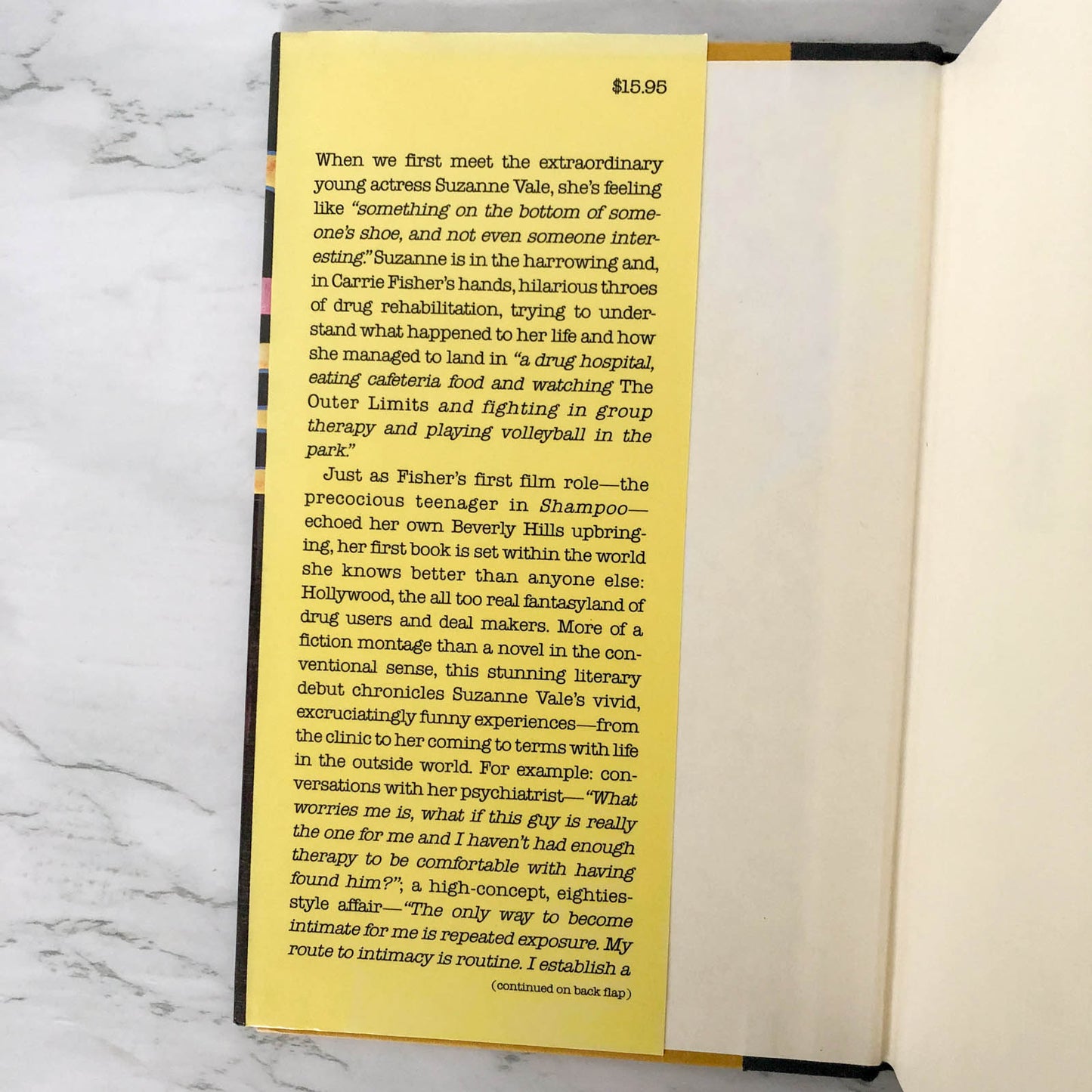 Postcards from the Edge by Carrie Fisher [FIRST EDITION] 1987 • Simon & Schuster