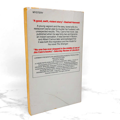 The Postman Always Rings Twice by James M. Cain [MOVIE TIE-IN PAPERBACK] 1981 • Vintage