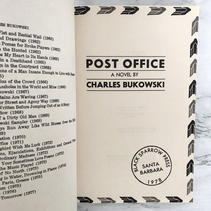 Post Office by Charles Bukowski [FIRST EDITION / BLACK SPARROW PRESS]