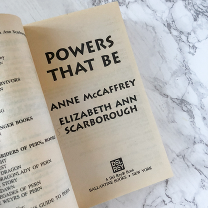 Powers That Be by Anne McCaffrey & Elizabeth Ann Scarborough - Bookshop Apocalypse