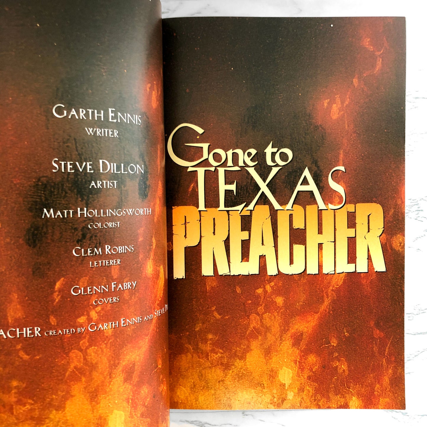 Preacher Volume 1: Gone to Texas by Garth Ennis & Steve Dillon [FIRST EDITION / 1996]