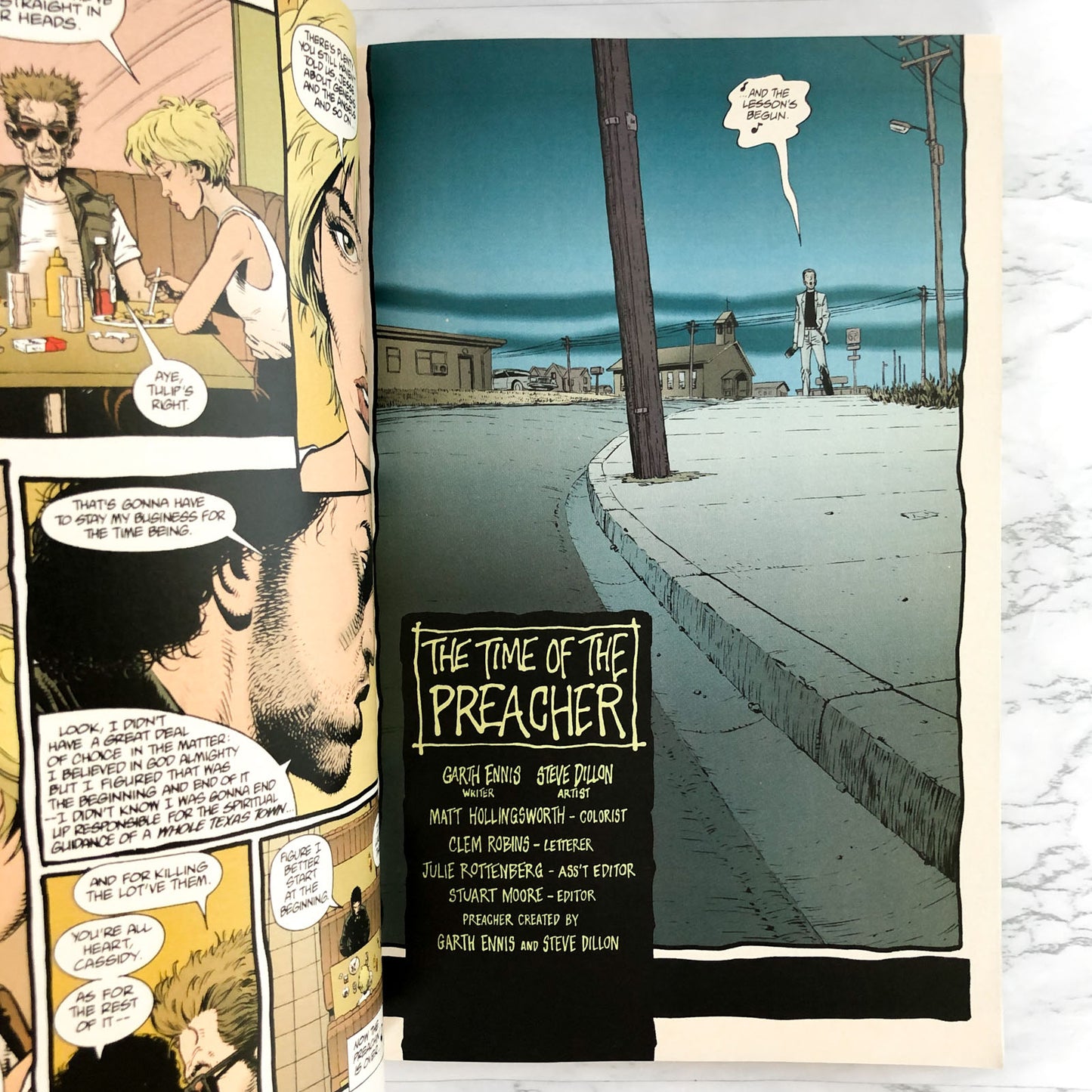 Preacher Volume 1: Gone to Texas by Garth Ennis & Steve Dillon [FIRST EDITION / 1996]