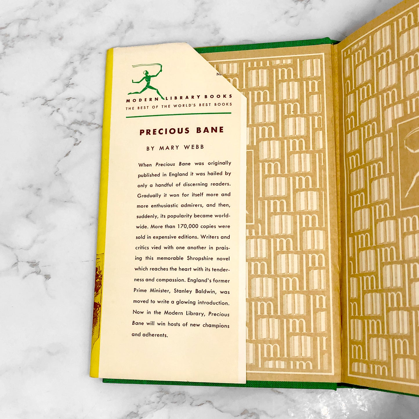 Precious Bane by Mary Webb [ANTIQUE HARDCOVER] 1945 • The Modern Library