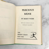 Precious Bane by Mary Webb [ANTIQUE HARDCOVER] 1945 • The Modern Library