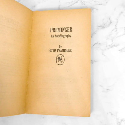 Preminger: An Autobiography by Otto Preminger [FIRST PAPERBACK PRINTING] 1979