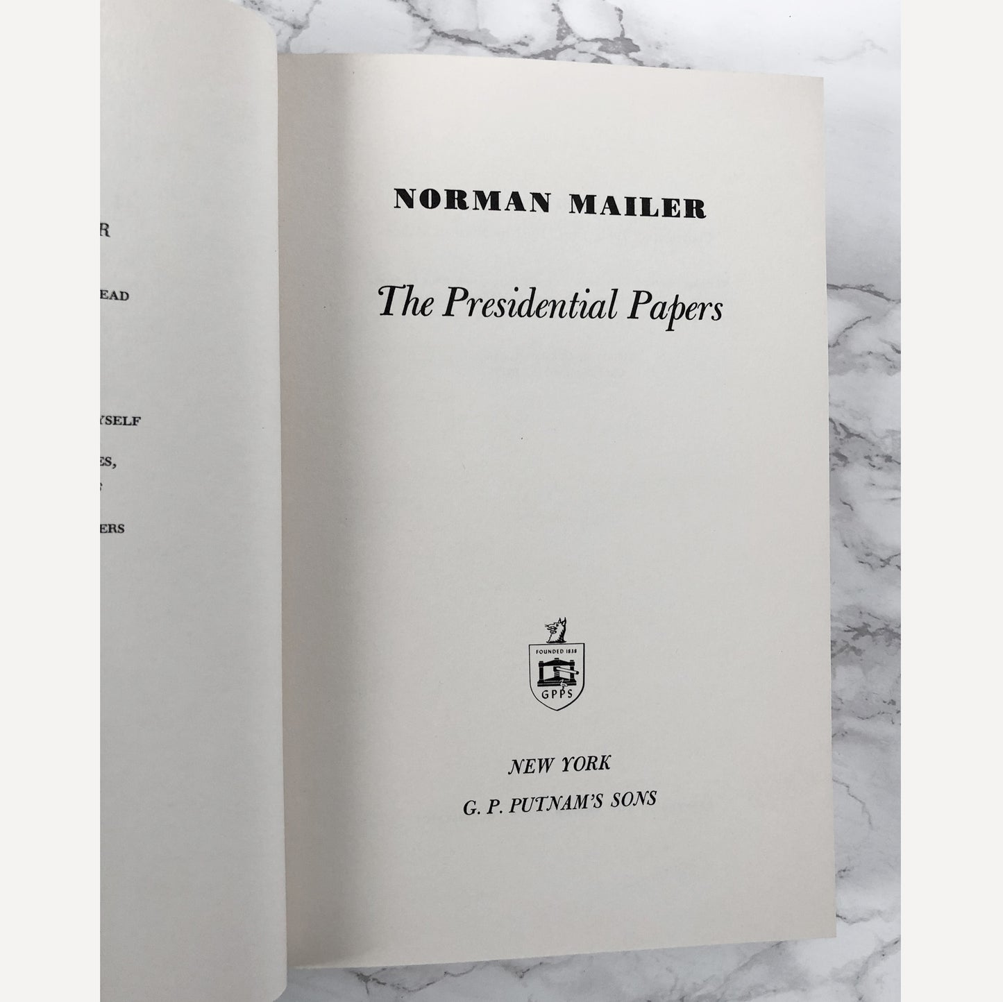 The Presidential Papers by Norman Mailer [FIRST EDITION / FIRST PRINTING] 1963
