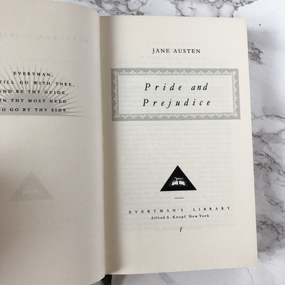 Pride and Prejudice by Jane Austen [EVERYMAN'S LIBRARY / 1991] - Bookshop Apocalypse