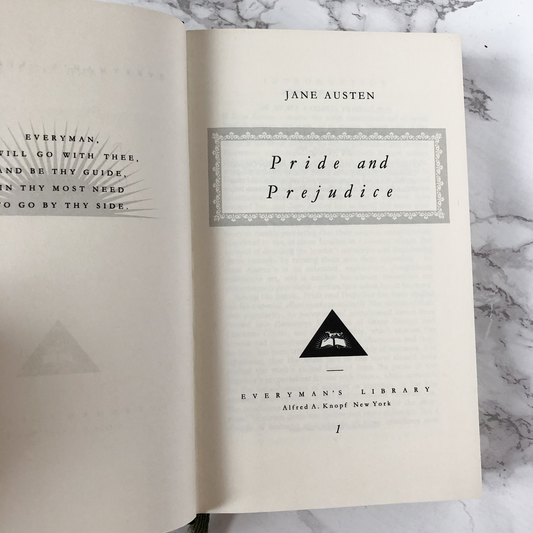 Pride and Prejudice by Jane Austen [EVERYMAN'S LIBRARY / 1991] - Bookshop Apocalypse