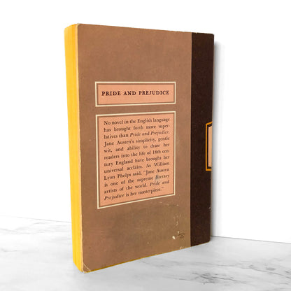 Pride and Prejudice by Jane Austen [1956 PAPERBACK] The Pocket Library